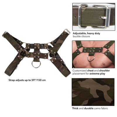 COLT Bondage Camo Chest Harness Bondage & Fetish California Exotic Novelties Green