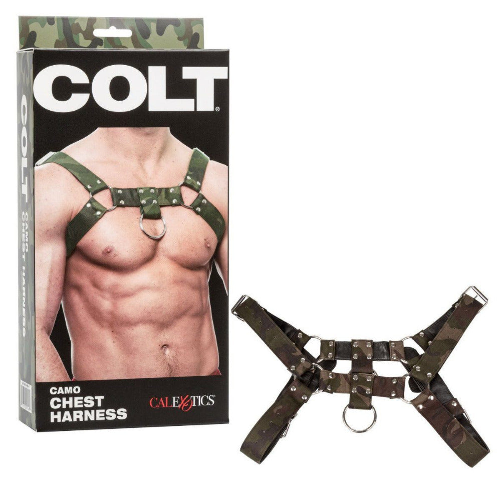 COLT Bondage Camo Chest Harness Bondage & Fetish California Exotic Novelties Green