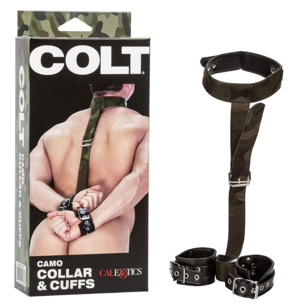 COLT Camo Collar & Cuffs - Bondage & Fetish