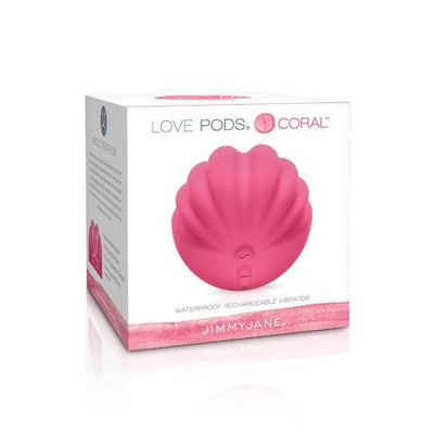 Love Pods Coral Rechargeable Massager Vibrators JimmyJane Pink