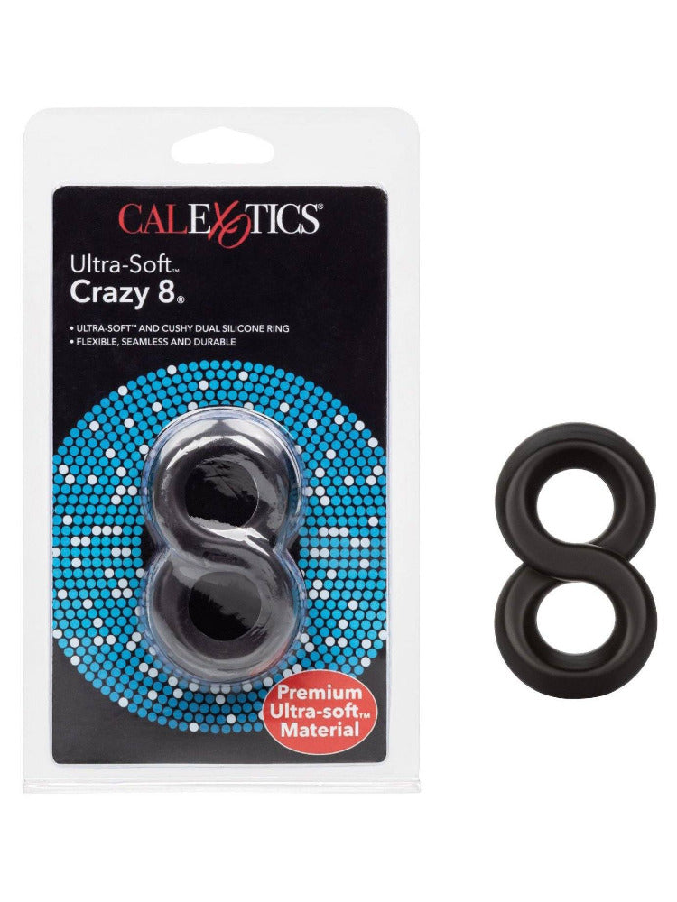 Crazy 8 Ultra-Soft Dual Support Cock Ring More Toys California Exotics Novelties 