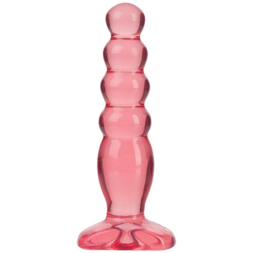 Crystal Jellies Beaded Anal Delight Probe Anal Toys Doc Johnson Pink