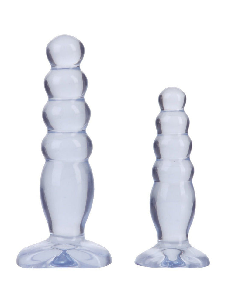 Crystal Jellies Anal Delight Trainer Kit Anal Toys Doc Johnson Clear