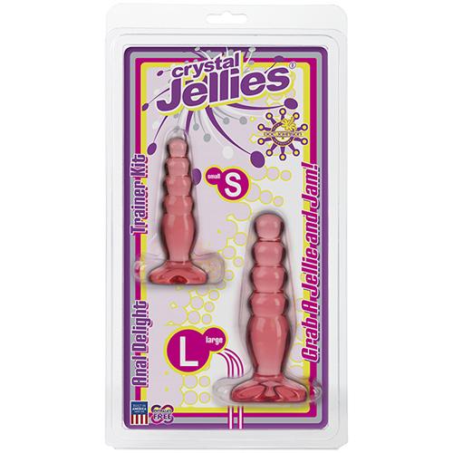 Crystal Jellies Anal Delight Trainer Kit Anal Toys Doc Johnson Pink