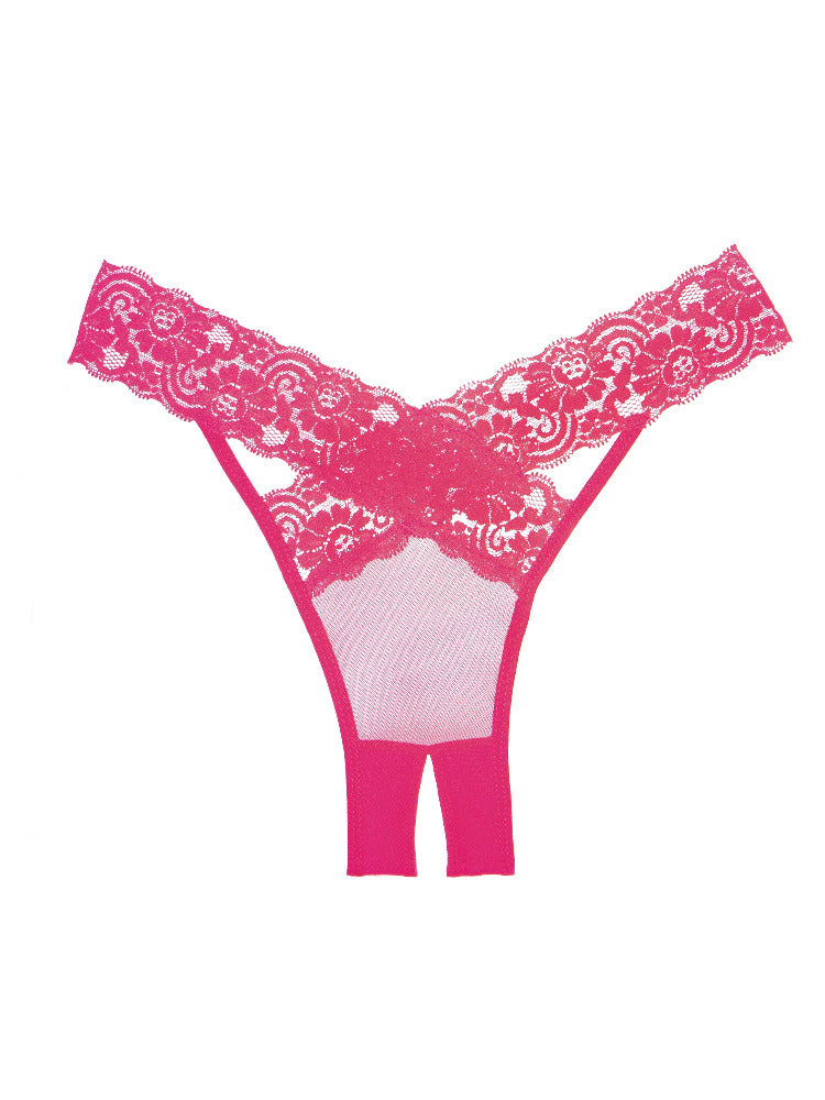 Adore Desiré Sheer Crotchless Panty Lingerie Allure Lingerie Hot Pink
