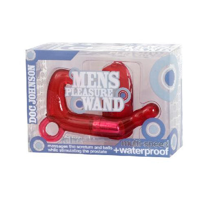 Men’s Pleasure Wand Prostate Stimulator Anal Toys Doc Johnson Red