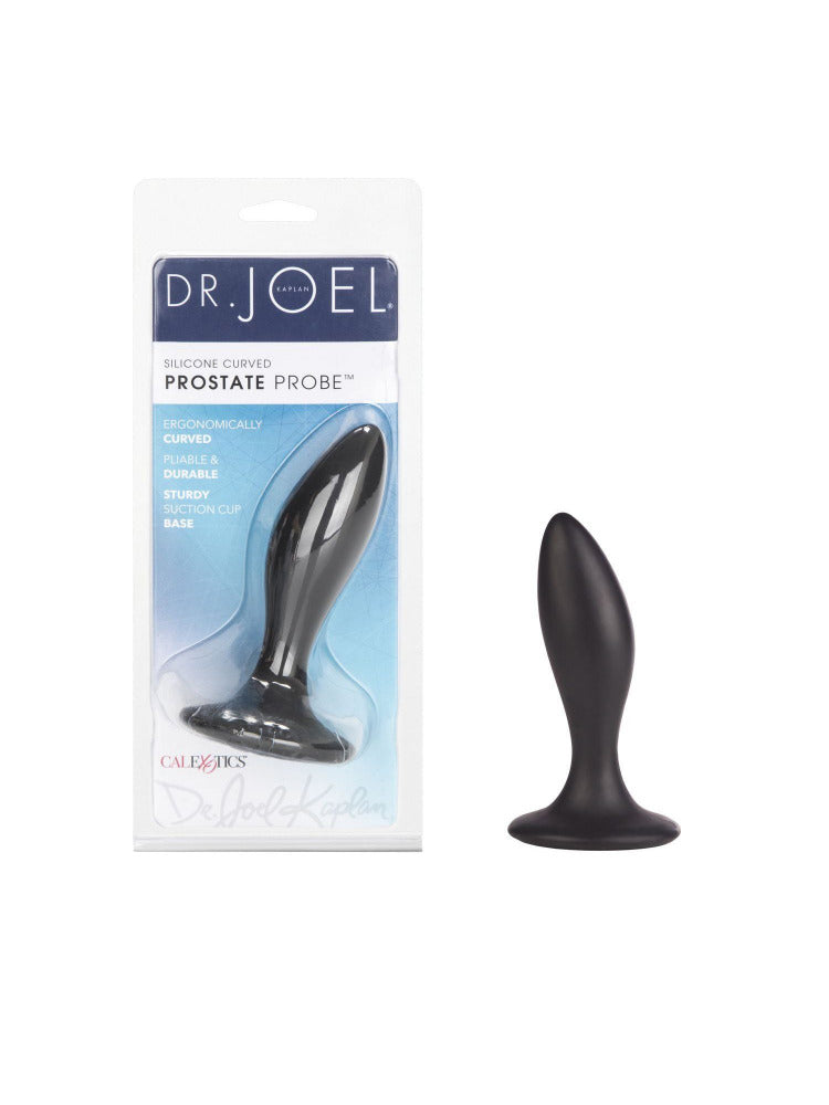 Dr. Joel Curved Silicone Prostate Probe Anal Toys CalExotics Black