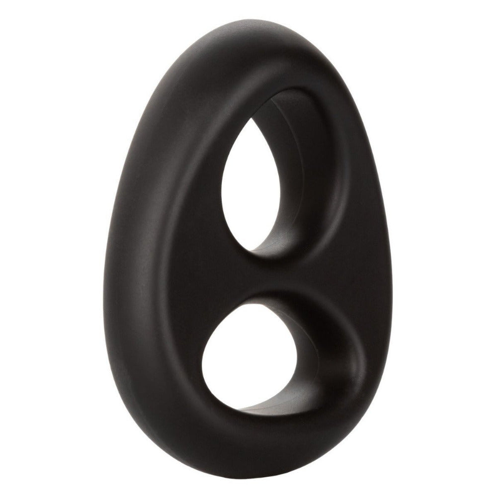 Ultra-Soft Dual Silicone Cock Ring More Toys California Exotic Novelties Black