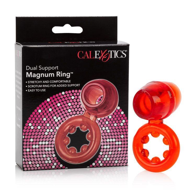Dual Support Magnum Cock Ring More Toys California Exotic Novelties Red