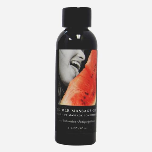 Edible Hemp Seed Massage Oils Lubes and Massage Earthly Body Watermelon 2 fl. oz