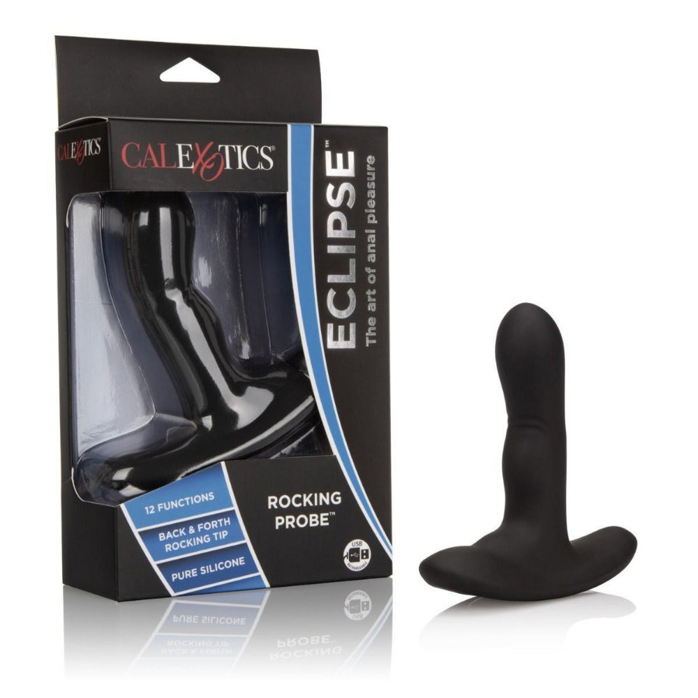 Eclipse Rocking Rechargeable Anal Probe Anal Toys CalExotics Black