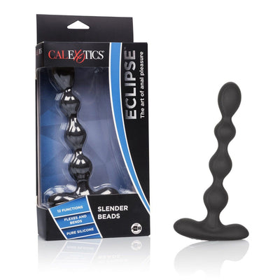 Eclipse Slender Beads Silicone Anal Probe Anal Toys CalExotics Black