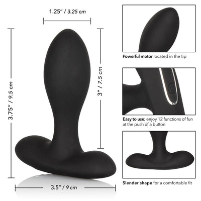 Eclipse Slender Probe Silicone Butt Plug Anal Toys California Exotic Novelties Black