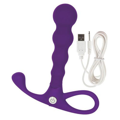 Embrace Beaded Rechargeable Anal Probe Anal Toys CalExotics Purple