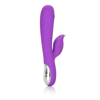 Embrace Swirl Silicone Rabbit Vibrator Vibrators California Exotics Novelties Purple