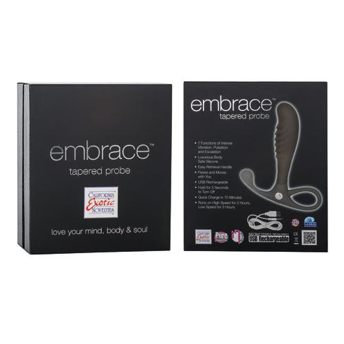 Embrace Tapered Rechargeable Anal Probe Anal Toys CalExotics Grey