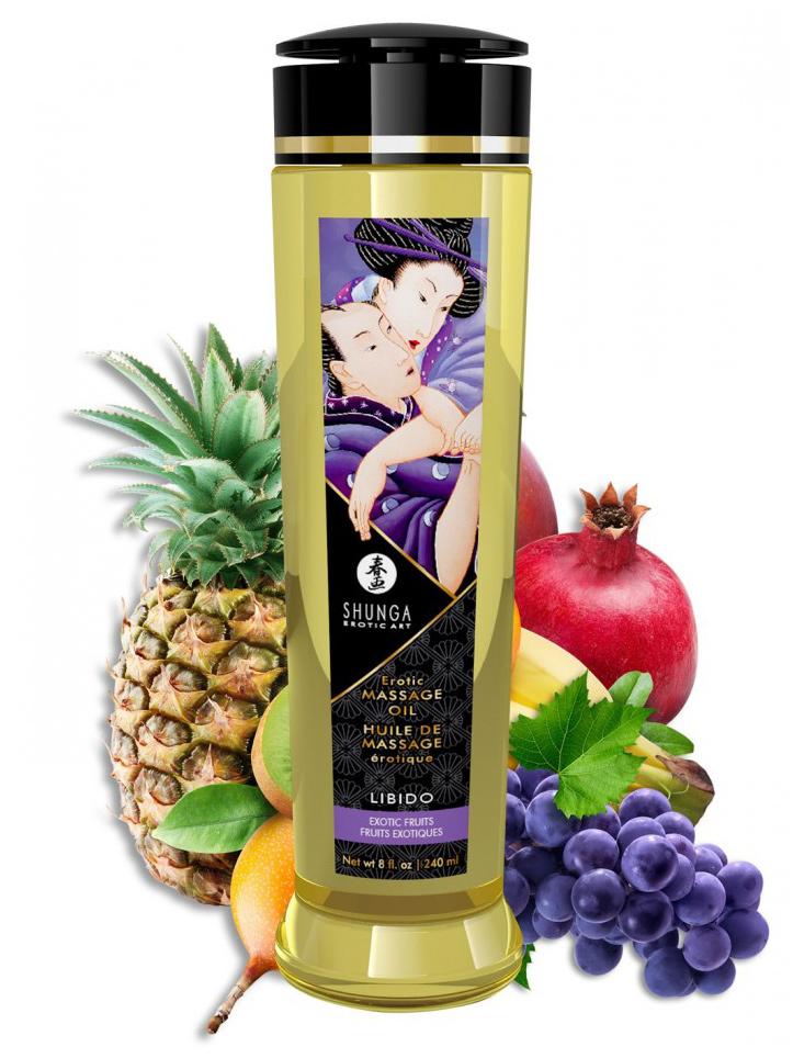 Erotic Massage Oil Lubes and Massage Shunga 8 oz Exotic Fruits 