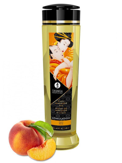 Erotic Massage Oil Lubes and Massage Shunga 8 oz Peach 