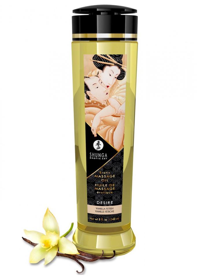 Erotic Massage Oil Lubes and Massage Shunga 8 oz Vanilla 