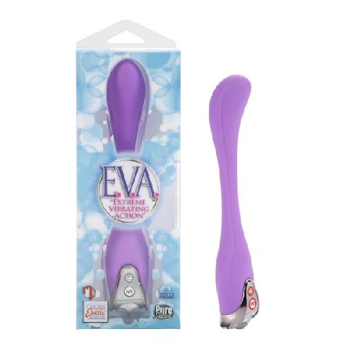 E.V.A Flexible Silicone “G” Wand Vibrator Vibrators CalExotics Deep Lavender