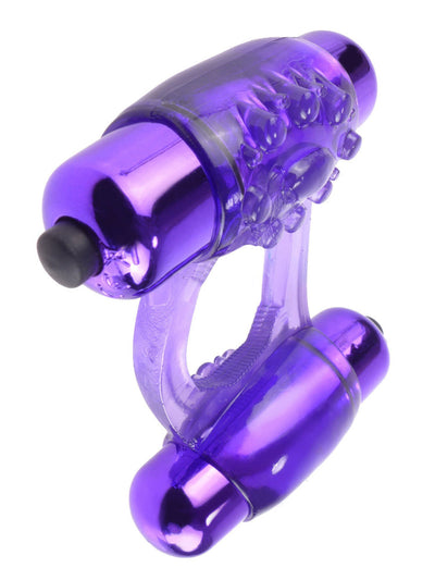 Fantasy C-Ringz Duo Super Vibrating Ring More Toys Pipedream Products  Purple