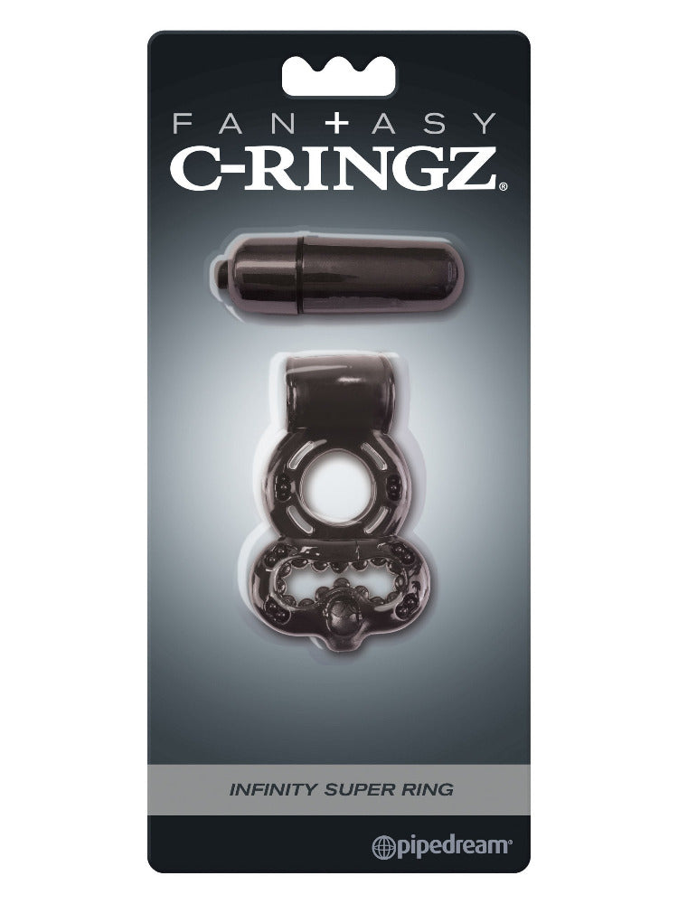 Fantasy C-Ring Infinity Super Cock Ring More Toys Pipedream Products Black