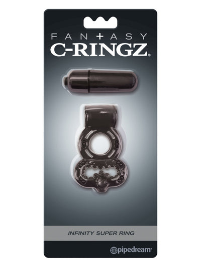 Fantasy C-Ring Infinity Super Cock Ring More Toys Pipedream Products Black
