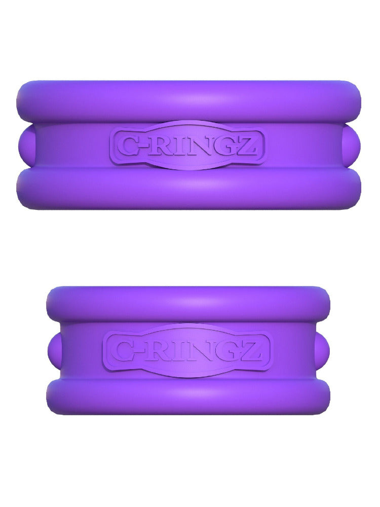 C-Ringz Max Width Erection Enhancers More Toys Pipedream Products Purple