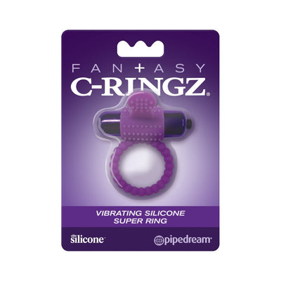 Fantasy C-Ringz Silicone Super Cock Ring More Toys Pipedream Products Purple