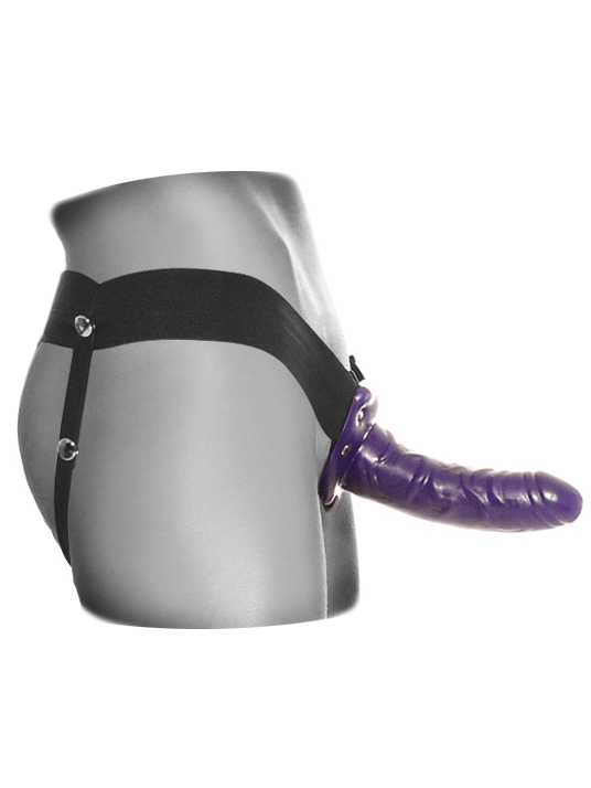 Fetish Fantasy Him or Her Hollow Strap-On More Toys Pipedream Products Purple