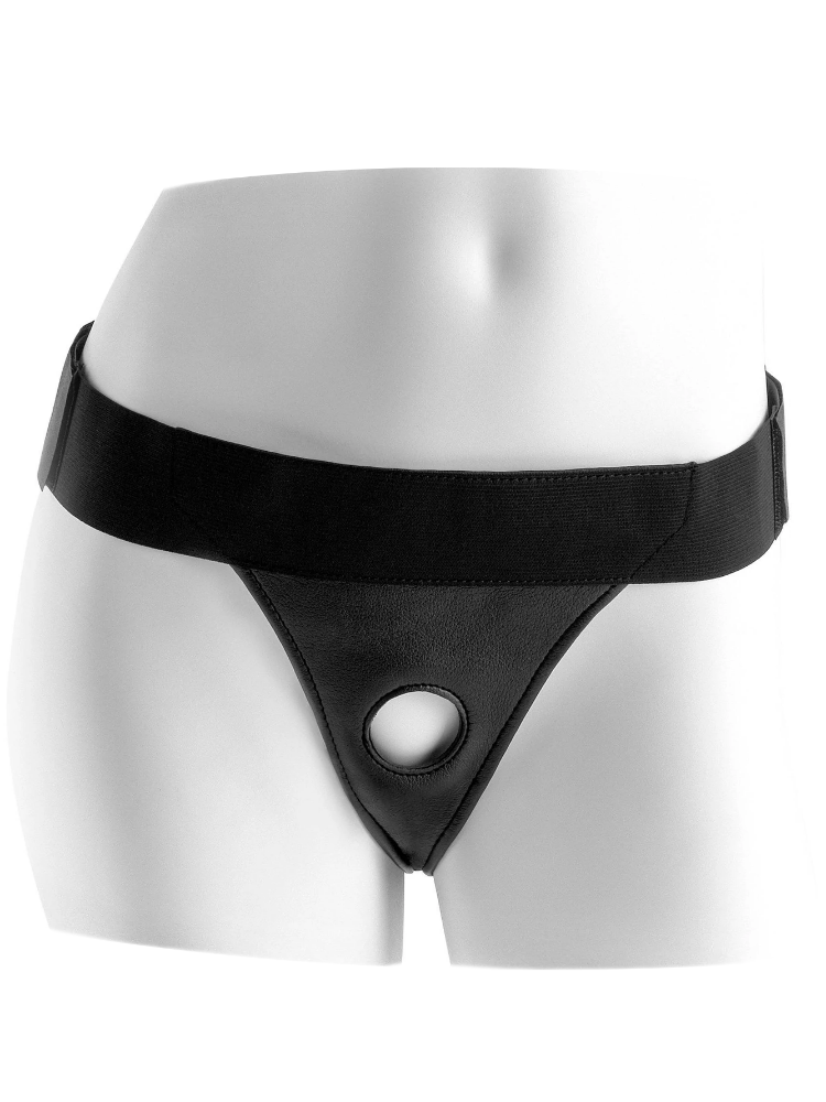 Strap-on Dong Hole Lesbian Harness Sex Toy Open Crotch Briefs Thongs  Underwear