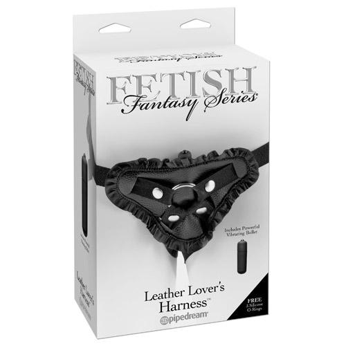 Fetish Fantasy Leather Lover’s Harness More Toys Pipedream Products Black