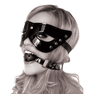 Fetish Fantasy Masquerade Mask & Ball Gag Bondage & Fetish Pipedream Products Black