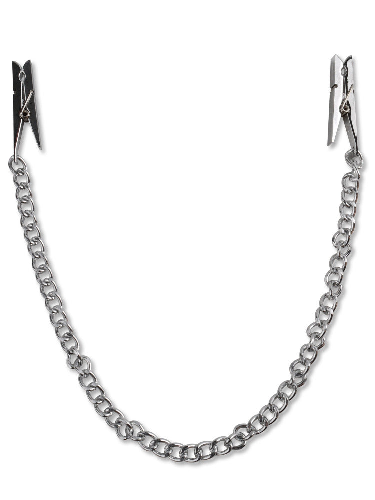 Fetish Fantasy Nipple Chain Clamps Bondage & Fetish Pipedream Products Silver