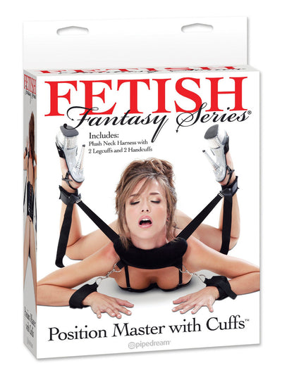 Fetish Fantasy Position Master with Cuffs Bondage & Fetish Pipedream Products Black