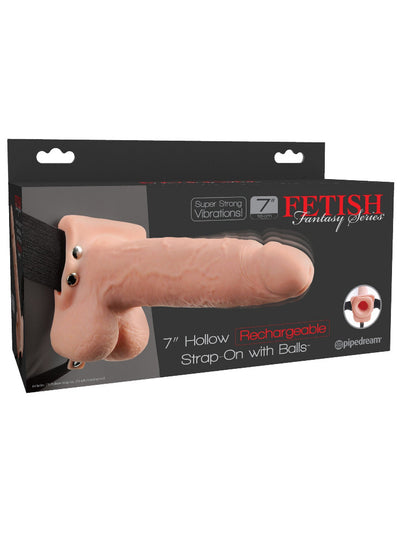 Fetish Fantasy Vibrating Hollow Strap-On More Toys Pipedream Products Light
