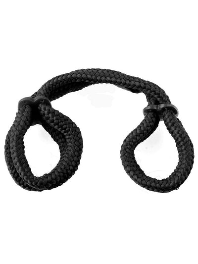 Fetish Fantasy Silk Rope Love BDSM Cuffs Bondage & Fetish Pipedream Products Black