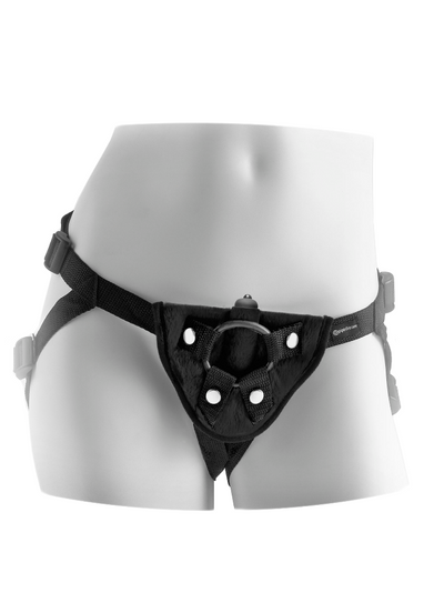 Fetish Fantasy Plush Strap-On Harness More Toys Pipedream Products Black