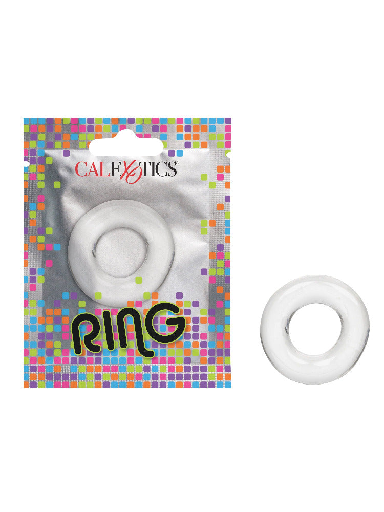 Erection Enhancer Penis Ring in Foil Pack More Toys California Exotics Novelties Clear Medium