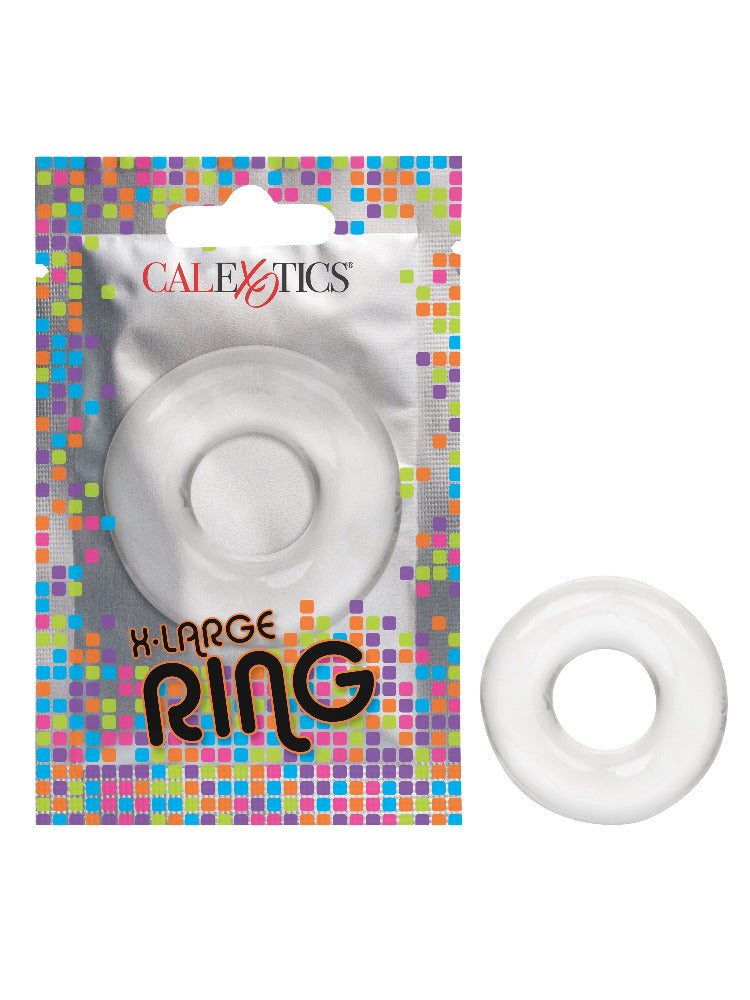 Erection Enhancer Penis Ring in Foil Pack More Toys California Exotics Novelties Clear XL 