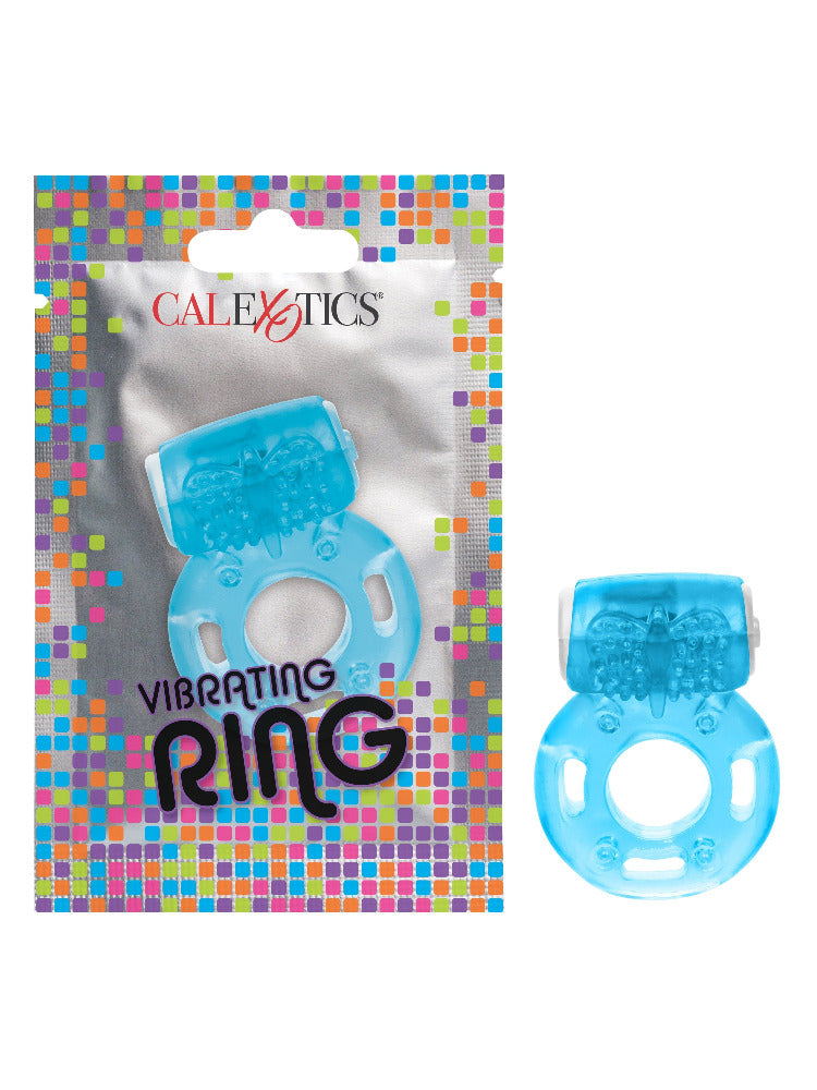 Vibrating Penis Ring in Foil Pack More Toys CalExotics Blue