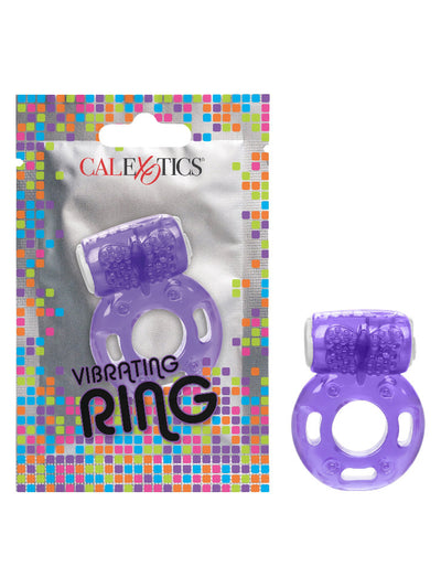 Vibrating Penis Ring in Foil Pack More Toys CalExotics Purple