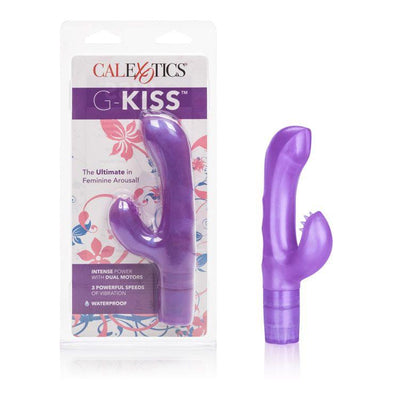 G-Kiss Dual Stimulation G-Spot Vibrator Vibrators CalExotics Purple