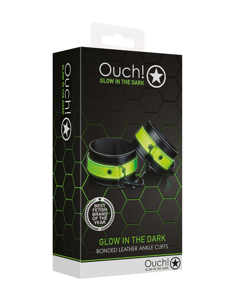 OUCH! Glow In The Dark Ankle Cuffs Bondage Shots America 