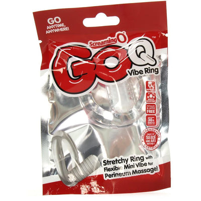 GO Q Vibrating Perineum & Cock Ring More Toys Screaming O Clear