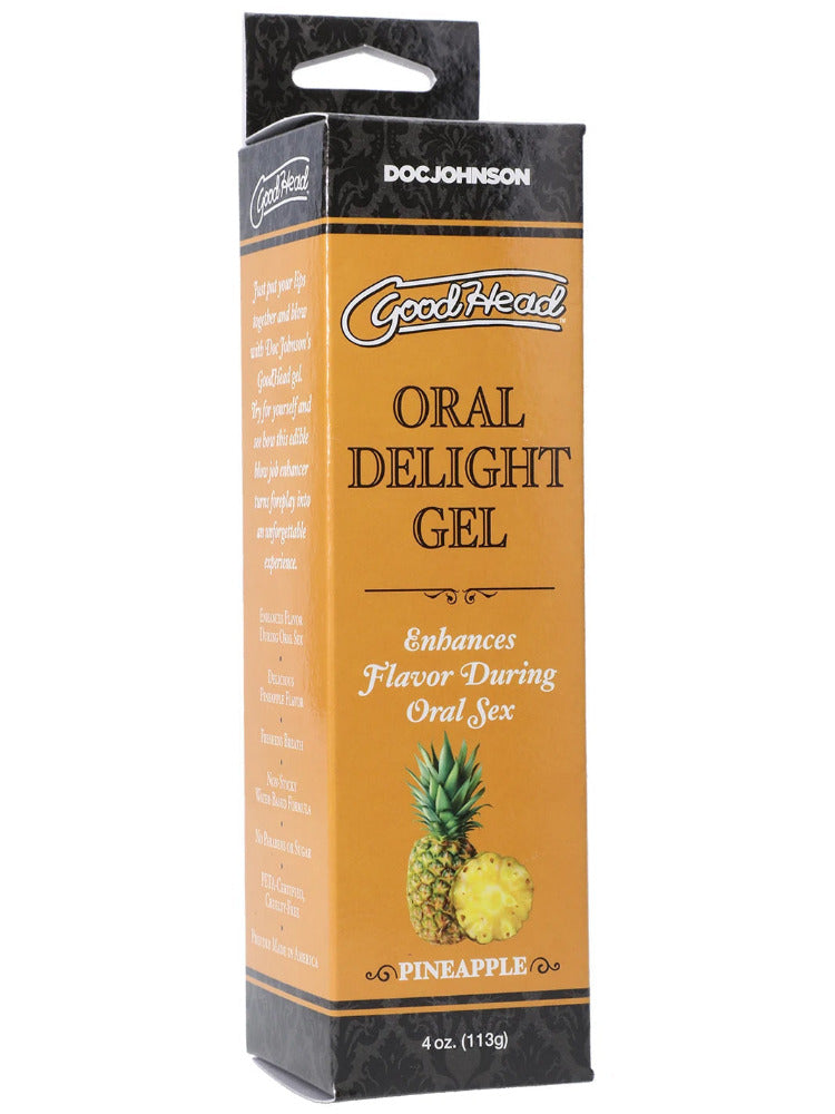 Goodhead Oral Delight Gel Sexual Enhancers Doc Johnson Pineapple 4 fl. Oz