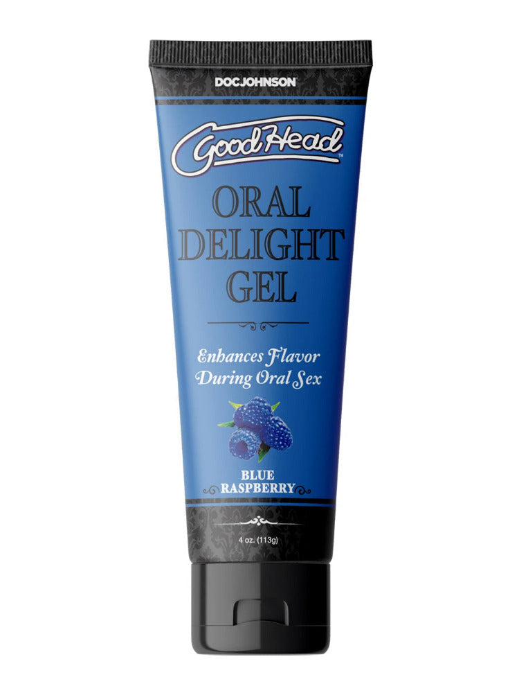 Goodhead Oral Delight Gel Sexual Enhancers Doc Johnson Blue Raspberry 4 fl. Oz