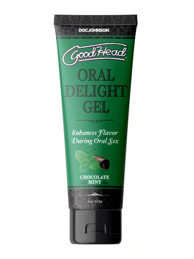 Goodhead Oral Delight Gel Sexual Enhancers Doc Johnson Chocolate Mint 4 fl. Oz