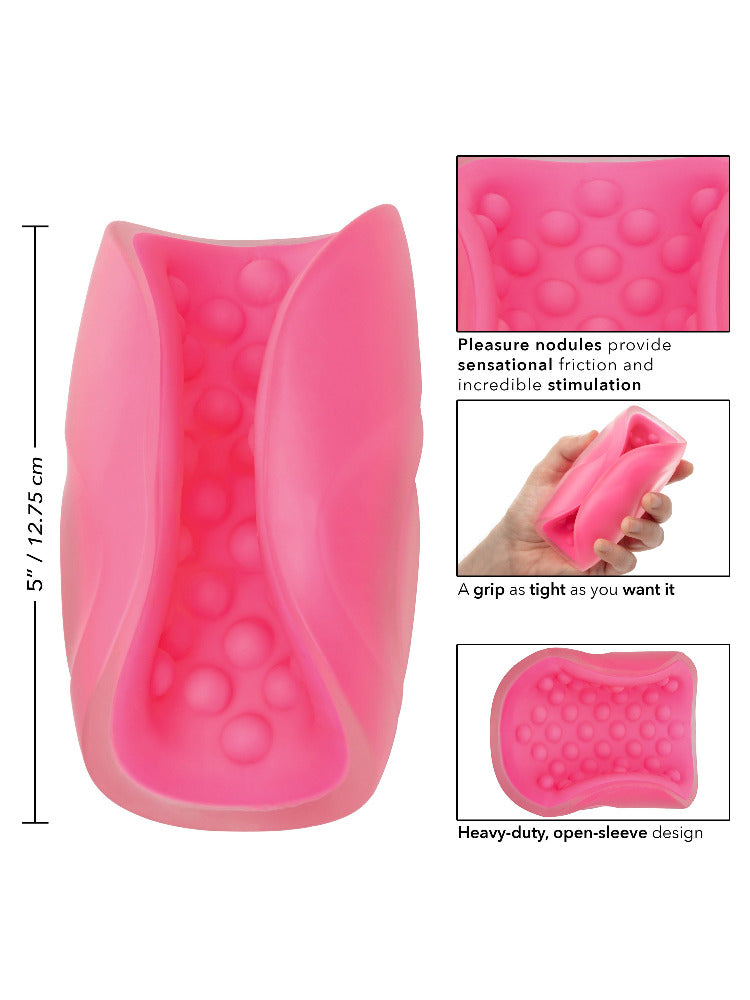 The Gripper Beaded Grip Pocket Pussy Masturbators CalExotics Pink