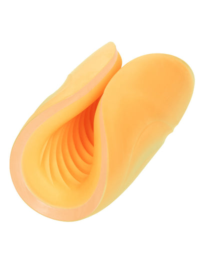 The Gripper Dual Grip Open Sleeve Stroker Masturbators CalExotics Orange
